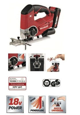 SEGHETTO ALTERNATIVO A BATTERIA LITIO TE-JS 18 LI-KIT EINHELL