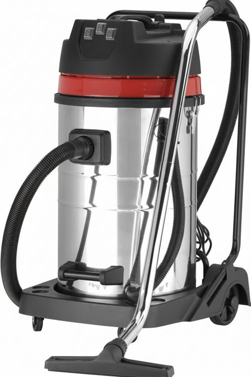 Bidone Aspiratutto solidi e liquidi prodfessionale 3x1200watt 70 lt. inox yamato