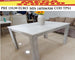 tps1 tavolo da pranzo soggiorno per 6 persone 140x86x80 bianco e grigio