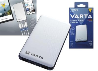 POWER BAMK ENERGY VARTA 10000MAH - CARICA 3 DISPOSITIVI CONTEMPORANEAMENTE