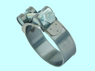 15 PZ FASCETTE FASCETTA STRINGITUBO A BULLONE PER TUBI 32-35MM - BULLONE M6