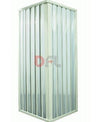BOX DOCCIA A DUE PORTE PVC BIANCO CM. 90x90 - H 185 ARREDO BAGNO