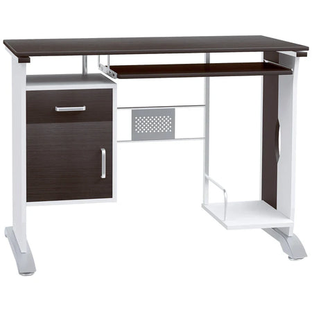 Scrivania per Computer Porta PC, Scrivania per Cameretta e Ufficio con Cassetto Legno 100x52x75 cm CQ4920-019CQ4