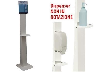 PORTA DISPENSER IGIENIZZANTI A PIANTANA BASIC SIMPLE H145CM BASE 29X34CM
