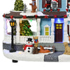 Scena animata a Led con animali  e albero di natale con luci e movimenti 26,5 cm