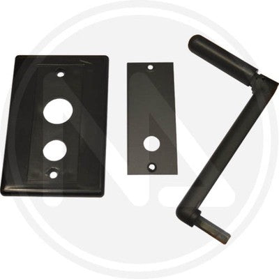 KIT MANIGLIA + PLACCA PER ARGANO A FUNE PER TAPPARELLA MM. 85X133H