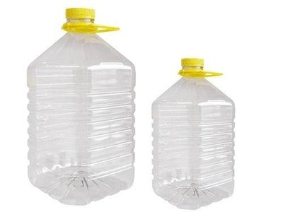 DAME LATTINE IN PLASTICA TRASPARENTE CON TAPPO DA 5LT CONFEZIONE DI 48PZ