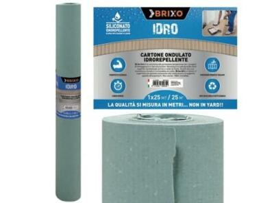 CARTONE COPRIPAVIMENTO ONDULATO IDRO BRIXO H100x25mt.