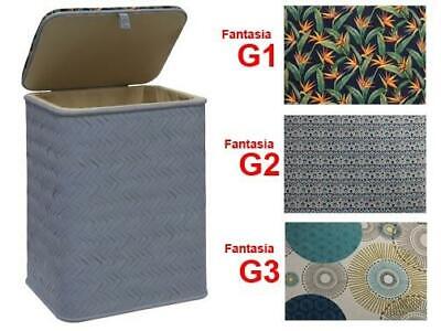 CESTE PORTABIANCHERIA GLICINE CM.30x40xH52