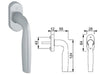 MARTELLINE HOPPE MILOS CROMO SATINATO 0617/U23 PZ.2