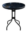 ARREDO SPRITZ TAVOLINO CON PIANO IN VETRO CM. 60X70H NERO