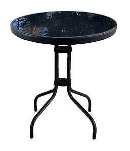 ARREDO SPRITZ TAVOLINO CON PIANO IN VETRO CM. 60X70H NERO