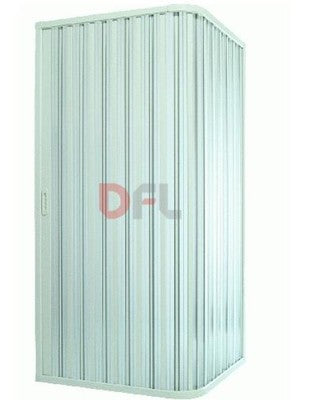 BOX DOCCIA AD UNA PORTA PVC BIANCO CM. 90x90 - H 185 ARREDO BAGNO
