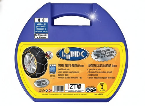 CATENE DA NEVE PER AUTO KN GRUPPO 30 - 40 - 50 - 60 - 70 - 80 - 90 - 100 - 110