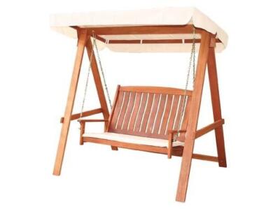 DONDOLI IN LEGNO IMPRESSION VIET CON CUSCINO L166xP123xHmin.164 max 178 CM