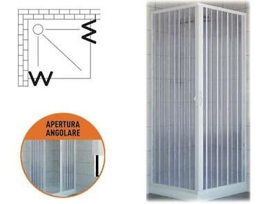 BOX DOCCIA ANGLARE BRIXO PVC MARLIN ESTENSIBILE CM. H.185 X 80/90 X 80/90