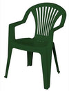 SEDIA LIDO IN POLIPROPILENE VERDE CM. 57X58X82H PEZZI 4