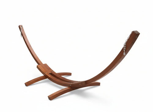 TELAIO IN LEGNO PER AMACA SINGOLA CM.316X120X120 ARREDO GIARDINO ESTERNO