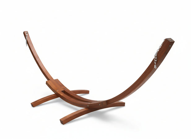 TELAIO IN LEGNO PER AMACA SINGOLA CM.316X120X120 ARREDO GIARDINO ESTERNO