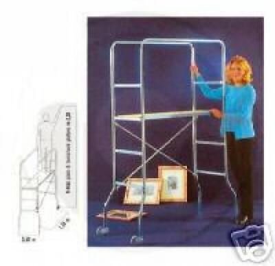 PONTEGGIO TRABATTELLO ACCIAIO ZINCATO MOD SUPER TRIO CM. 65X169X218H
