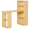 Scrivania Computer con Libreria Salvaspazio, Tavolo da Pranzo per Ufficio e Studio in Truciolato 120x55x120 cm RE1836-069RE1