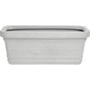 VASO FIORIERE RETTANGOLARE MAXI FESTONATO DOPPIO BORDO BIANCO CM. 100x45x41H