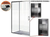 PARETE SCORREVOLE BOX DOCCIA BRIXO MODELLO NARCISO CM.90XH190