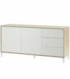 KIT CREDENZA BROOKLYN 2 ANTE + 3 CASSETTI CANADIAN/B.ARTIK CM. 154X41X74H