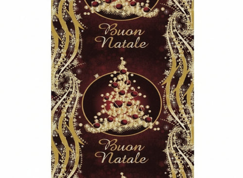 ZERBINO TAPPETO PASSATOIE BUON NATALE H.100 LUNGHEZZA 40MT ARTICOLI NATALIZI