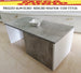 TTV24 tavolino da salotto soggiorno bianco e grigio cemento in legno