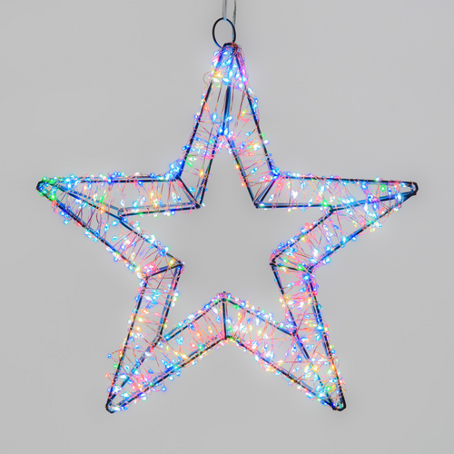 Stella di Natale luminosa a luce calda con effetto Flashled Diamond decorazione natalizia