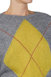 LA FEMME BLANCHE La Femme Blanche - Maglia - 461454 - Grigio/Giallo da donna