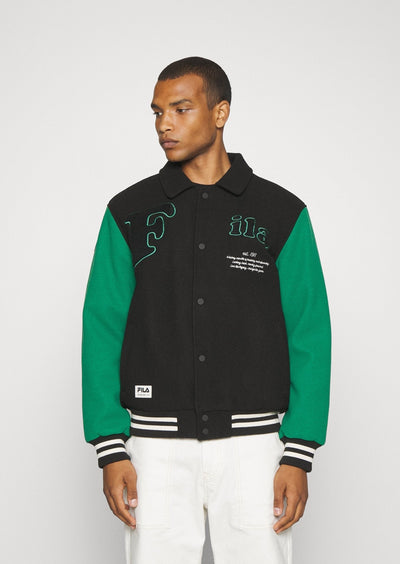 Giubbino in panno bicolore