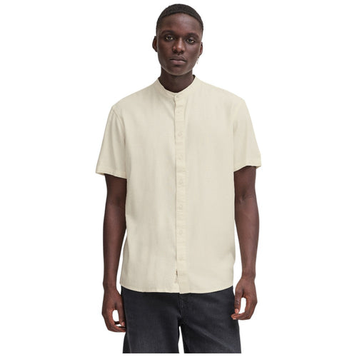 Blend camicia in lino crema art. Bobby 20717863 Camicie Blend