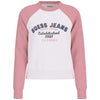 Guess Jeans felpa bianca e rosa W5RQ23 K68I4 F6DX Felpe Guess Jeans