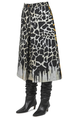 MALIPARMI Maliparmi - Gonna - 460725 - Nero/Giallo da donna