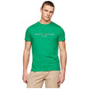 Tommy Hilfiger t-shirt verde logo ricamato MW0MW11797 T-shirt Tommy Hilfiger