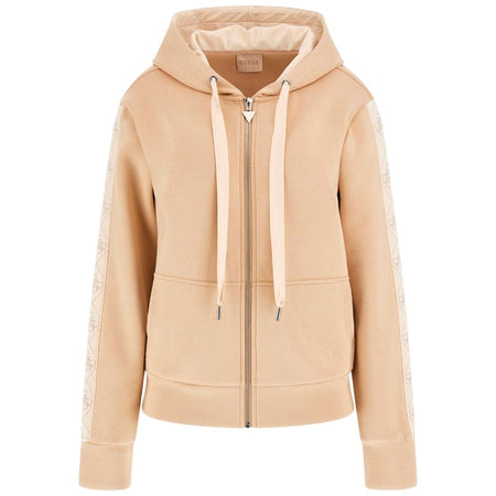 Guess felpa beige in scuba NEW HOODED W5YQ05 KBYE2 A11T