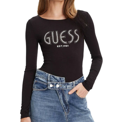 Guess maglia body nero NEVA W5YP05K68D2JBLK