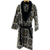 Accappatoio Ray Of Gold Roberto Cavalli taglia S/M, modello sciallato, in spugna 100% cotone, morbido e raffinato, prodotto Made in Italy.