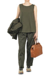 MAMA B Mama B - Pantalone - 450622 - Verde da donna