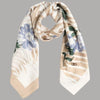 Liu Jo foulard beige zebrato 90X90 con scatola 2F5084T0300
