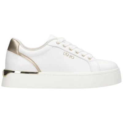 Liu Jo scarpe bianche oro sneakers platform PRETTY