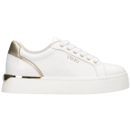 Liu Jo scarpe bianche oro sneakers platform PRETTY