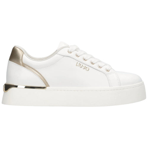 Liu Jo scarpe bianche oro sneakers platform PRETTY