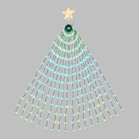 Tenda mantello per albero gocce di luci led per alberi da esterno