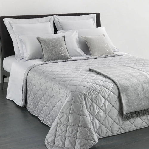 Trapuntino Matrimoniale Trussardi Seam Line 270x260 cm Raso di Cotone