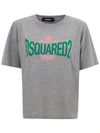 DSQUARED2 T-Shirt Grigia Melange Dsquared2 da donna
