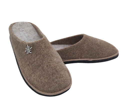 Primo Calzature Ciabatte Donna ValGardena Pantofole Invernali da Casa in Lana, Suola in Feltro con Plantare Estraibile