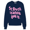 MC2 SAINT BARTH maglioni donna mc2 saint barth - starduast w sb love is 61 - blu da donna